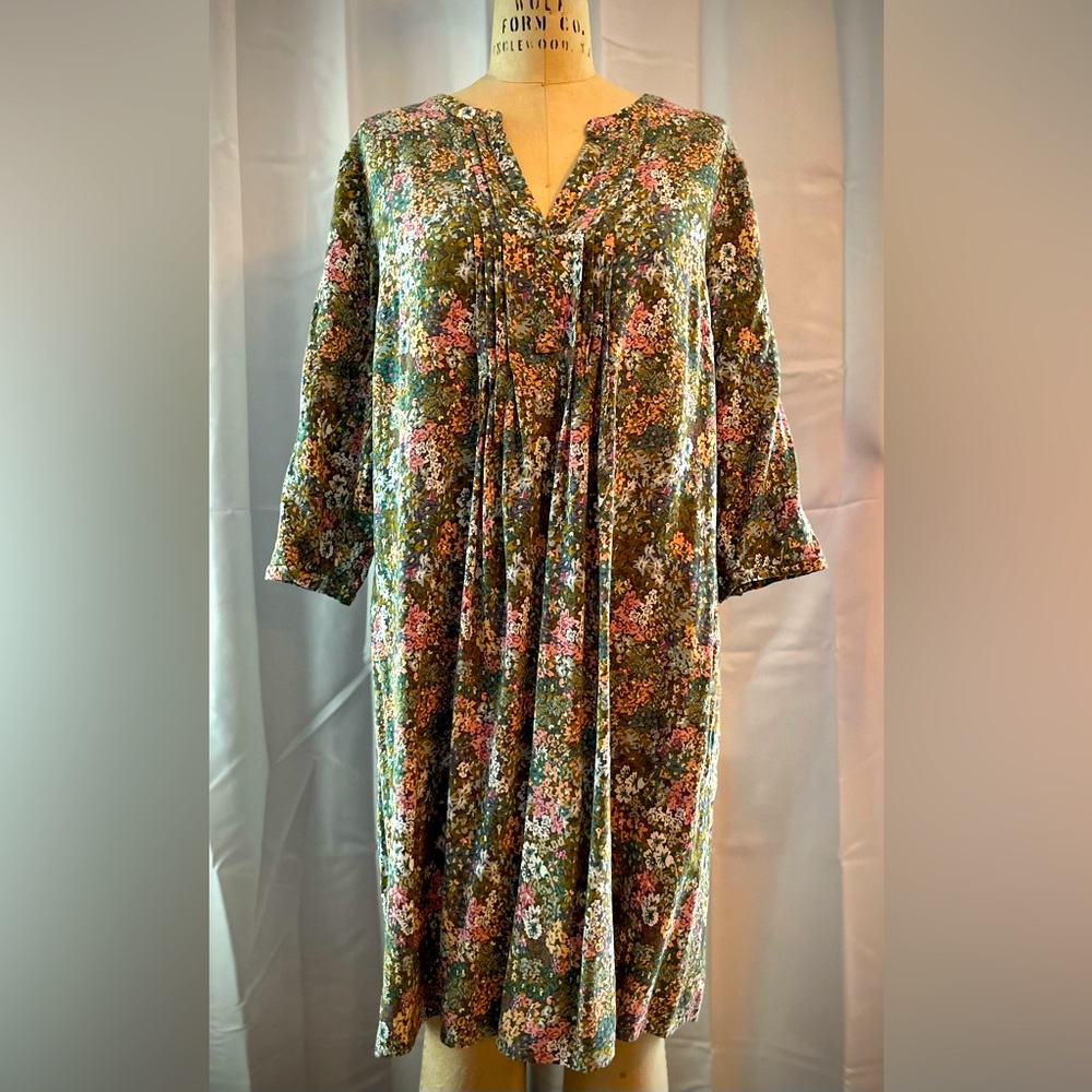 J.Jill floral-print dress. XL. Knee-length.